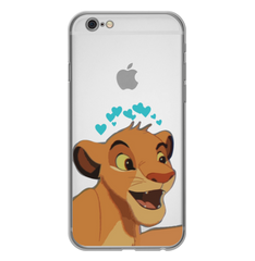 Чохол прозорий Print Lion King для iPhone 6 | 6s Simba Love Blue купити