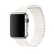 Шкіряний Ремінець Leather Loop Band для Apple Watch 42/44/45/49 mm White