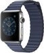 Шкіряний Ремінець Leather Loop Band для Apple Watch 42/44/45/49 mm Midnight blue купити