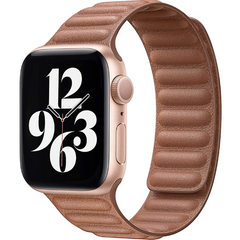 Ремешок Leather Link для Apple Watch 38/40/41 mm Saddle Brown купить