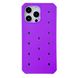 Чохол Crocsі Case + 3шт Jibbitz для iPhone 14 PRO MAX Purple