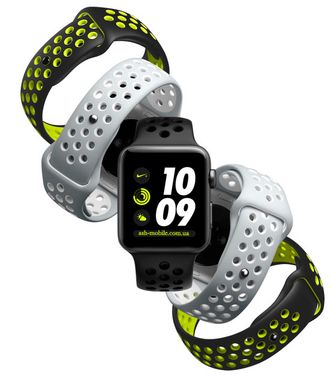 Ремінець Nike Sport Band для Apple Watch 38mm | 40mm | 41mm Black/Red купити