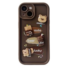 Чохол Pretty Things Case для iPhone 13 Brown Choco Bear