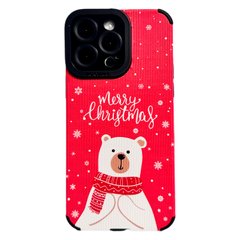 Чохол Ribbed Case для iPhone 14 PRO MAX Merry Christmas Red