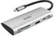 Перехідник для Macbook USB-C хаб WIWU Alpha 7 in 1 Silver