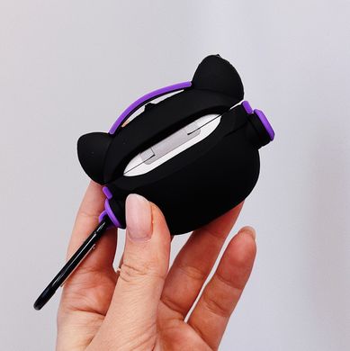 Чохол 3D для AirPods 1 | 2 Hip-Hop Bulldog Black/Purple купити