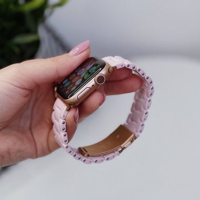 Ремінець Ceramic 3-bead для Apple Watch 38/40/41 mm Рожевий купити