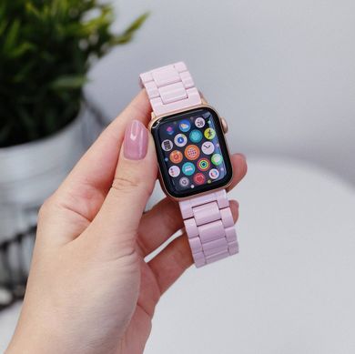 Ремінець Ceramic 3-bead для Apple Watch 42/44/45/49 mm Рожевий купити