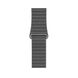 Шкіряний Ремінець Leather Loop Band для Apple Watch 42/44/45/49 mm Charcoal Grey