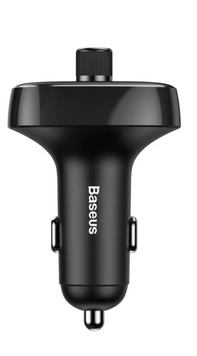 Автомобільний ЗП Baseus FM Launcher S-09 2.4A 2USB Black - ash-mobile.com.ua - фото 1