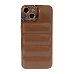 Чохол Silicone Inflatable Case для iPhone 13 Brown