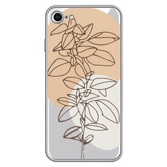 Чохол прозорий Print Leaves для iPhone 7 | 8 | SE 2 | SE 3 Flowerpot купити