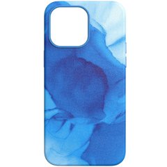 Чехол Leather Figura Series Case with MagSafe для iPhone 13 PRO Blue