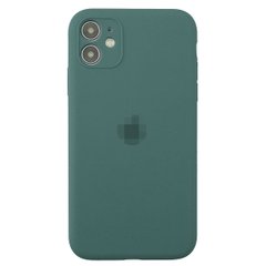 Чохол Silicone Case Full + Camera для iPhone 12 Pine Green купити