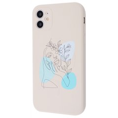 Чехол WAVE Minimal Art Case with MagSafe для iPhone 11 Biege/Flower Girl купить