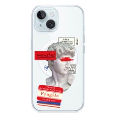 Чехол прозрачный Print Rome with MagSafe для iPhone 13 Sculpture