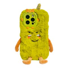 Чехол Cute Monster Plush Case для iPhone 12 PRO Green купить