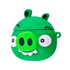 Чохол 3D для AirPods 1 | 2 Angry Pig Green купити