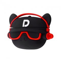 Чехол 3D для AirPods PRO Hip-Hop Bulldog Black/Red купить