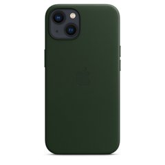 Чохол Leather Case with MagSafe для iPhone 13 Sequoia Green