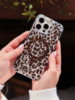 Чехол Transparent Print with MagSafe для iPhone 13 PRO MAX Leopard Gold - ash-mobile.com.ua - фото 6