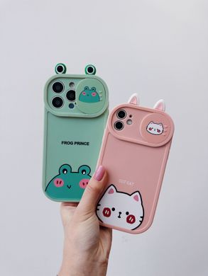 Чехол Animal + Camera Case для iPhone 12 PRO Frog Green купить