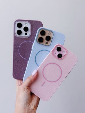 Чохол Color Glitter with MagSafe для iPhone 12 PRO MAX Pink - ash-mobile.com.ua - фото 3