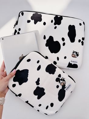 Сумка Cute Bag для MacBook Air 13" (2018-2022) | Pro 13" (2016-2022) Cow Black/White купити