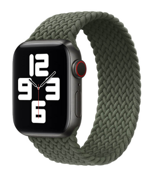 Ремешок Braided Solo Loop для Apple Watch 42mm | 44mm | 45mm | 46mm | 49mm Olive размер S - ash-mobile.com.ua - фото 1