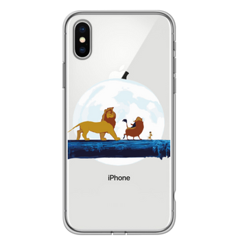 Чехол прозрачный Print Lion King для iPhone X | XS Friends - ash-mobile.com.ua - фото 1