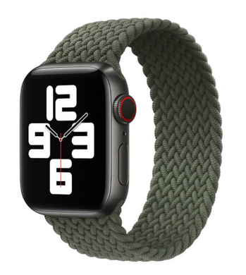 Ремінець Braided Solo Loop для Apple Watch 42/44/45/49 mm Olive розмір S купити