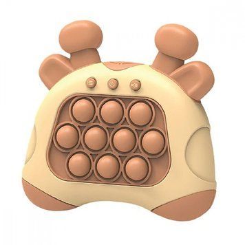 Портативна гра Pop-it Speed Push Game Animals Beige - ash-mobile.com.ua - фото 1