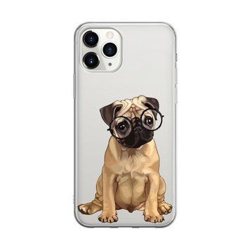Чохол прозорий Print Dogs для iPhone 13 PRO Glasses Pug - ash-mobile.com.ua - фото 1
