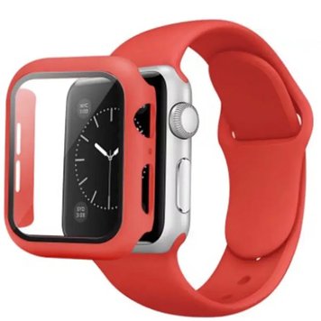 Ремешок Silicone BAND+CASE для Apple Watch 41 mm Red - ash-mobile.com.ua - фото 1