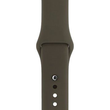 Ремінець Silicone Sport Band для Apple Watch 42mm | 44mm | 45mm | 46mm | 49mm Dark Olive розмір S - ash-mobile.com.ua - фото 1