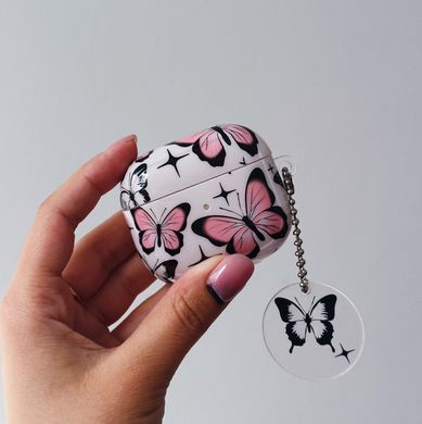 Чехол Butterfly для AirPods 3 Pink/White - ash-mobile.com.ua - фото 3