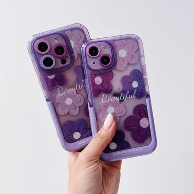 Чехол Beautiful с подставкой для iPhone 12 PRO Flower Purple - ash-mobile.com.ua - фото 3