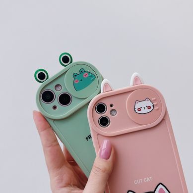 Чехол Animal + Camera Case для iPhone 12 PRO Frog Green купить