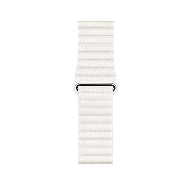 Кожаный ремешок Leather Loop Band для Apple Watch 38/40/41 mm White купить