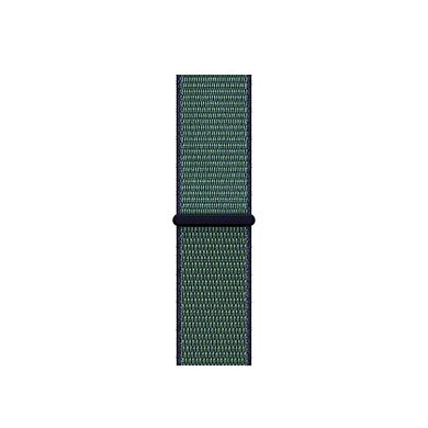 Ремінець Nylon Loop з липучкою для Apple Watch 42/44/45/49 mm Midnight Green купити