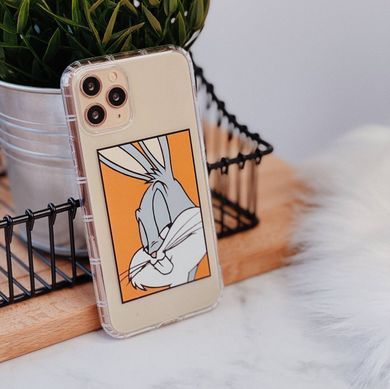 Чехол прозрачный Print Кролик для iPhone 16 Plus Orange - ash-mobile.com.ua - фото 4