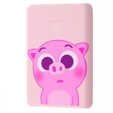 Портативна Батарея KIVEE KV-PT609 5000mAh Problem Pig Pink купити
