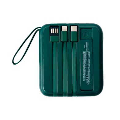 Портативна Батарея Q12 22,5W MagSafe + 3 cables 10000mAh Green купити