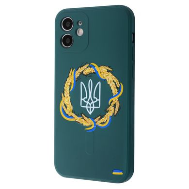 Чехол WAVE Ukraine Edition Case with MagSafe для iPhone 12 Coat of arms Green - ash-mobile.com.ua - фото 1