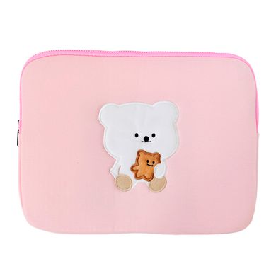 Сумка Cute Bag для MacBook Air 13" (2018-2022) | Pro 13" (2016-2022) Bear Pink - ash-mobile.com.ua - фото 1