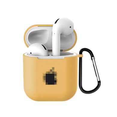 Чохол (яблуко) для AirPods 3 Gold - ash-mobile.com.ua - фото 1