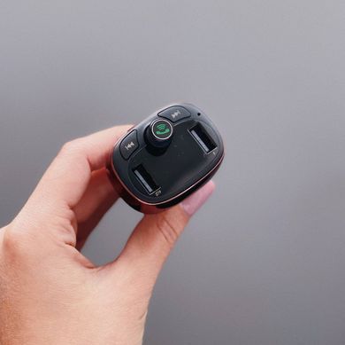 Автомобильное ЗУ Baseus FM Launcher S-09 2.4A 2USB Coffee - ash-mobile.com.ua - фото 7