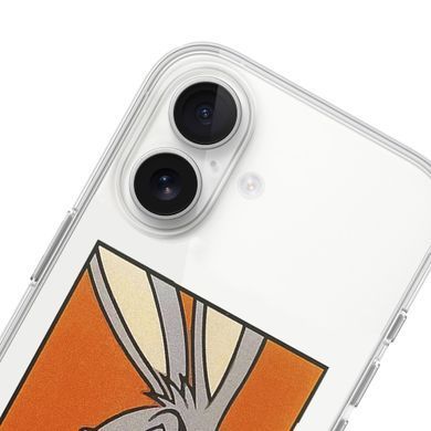Чехол прозрачный Print Кролик для iPhone 16 Plus Orange - ash-mobile.com.ua - фото 2