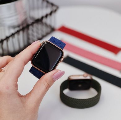 Ремешок Braided Solo Loop для Apple Watch 42/44/45/49 mm Olive размер S купить