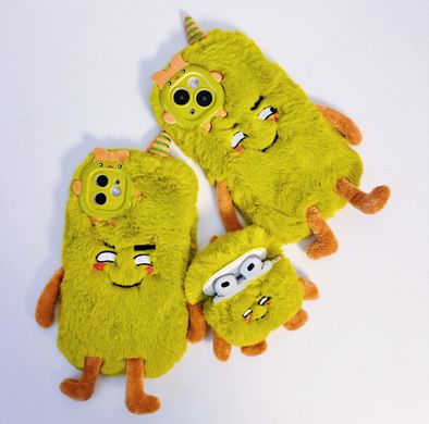Чохол Cute Monster Plush Case для iPhone 12 PRO Green купити